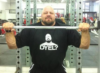 El Cuello takes a lunch break in Ford’s corporate gym.